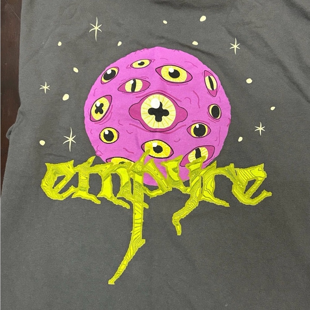 Empyre Charcoal Gray T-Shirt with Yellow Logo - Picture 2 of 3